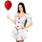 Fantasia De Palhaço It A Coisa Feminina Adulto Halloween Pennywise - Fashion Fantasy