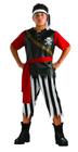 Fantasia de Pirata Salty Rubies para Menino (8-10 anos) - com Faixa e Tiara