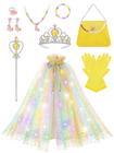 Fantasia de princesa Popsunny Light Up para meninas de 3 a 6 anos