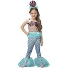 Fantasia Infantil Feminina Calda Sereia Sirenita Malu Rosa - Shop