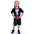 Fantasia Vampiro Drácula sublimada infantil masculino festa