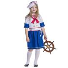 Fantasia Dress Up America Sailor para meninas com chapéu