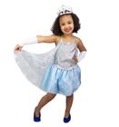 Vestido Infantil Frozen Elsa Com Capa Azul Fantasia Menina - Tio Dedé -  Fantasias para Crianças - Magazine Luiza