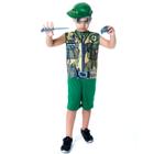 Fantasia Exército Soldado com Chapéu Infantil P M G GG