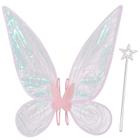 Fantasia Fairy Wings para adultos e meninas de quescu (rosa)