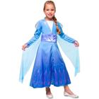 Fantasia Frozen 2 Infantil Vestido Princesa Elsa de Luxo Disney