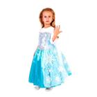 Fantasia Frozen Princesa Elsa Infantil Pop Vestido - Extra Festas