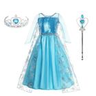 Fantasia Frozen Vestido Infantil Princesa Elsa Acessórios Menina - Disney