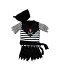 Fantasia Halloween Bebê Menino Piratinha Infantil Pirata Masculino Marujo Bloquinho Carnaval Festa Halloween