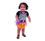 Fantasia Halloween Esqueleta - Baby - Regina Festas