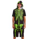 Fantasia Halloween Esqueleto Verde Zumbi Masculino Adulto - FSP