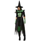 Fantasia Halloween Feminina Bruxa Cher Vestido Com Cauda de Luxo