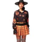 Fantasia Halloween Feminina Bruxa Fiona Camisa Croped e Saia - Fantasias Super