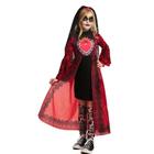 Fantasia Halloween Infantil Feminina Caveira Mexicana Com Veu Negro - Fantasias Carol FSP