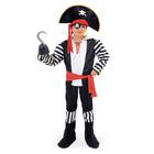 Fantasia Halloween Infantil Pirata com Cinto e Bandana