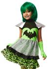 Fantasia Halloween Menina Morcega Verde ET Jane Infantil - FSP