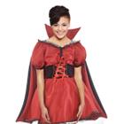 Fantasia Halloween Vampira Dark de Luxo Com Capa Adulta Feminina