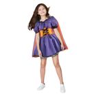 Fantasia Halloween Vampira Infantil Dark de Luxo Com Capa