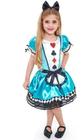 Fantasia Infantil Alice Maravilha Festas Carnaval + Tiara - Anjo Fantasias