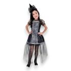 Fantasia Infantil Aranha Silver Festas Halloween - ANJO