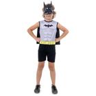 Fantasia Infantil Batman Curta Regata com Máscara e Capa