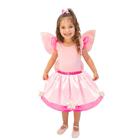 Fantasia Infantil - Borboleta - Rosa - Tamanho P - Brink Model