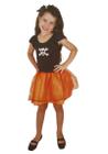 Fantasia Infantil Bruxinha Keka Vestido Curto Halloween De 2 À 8 Anos