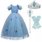Fantasia infantil Cinderela Princesas Disney do 4 ao 10