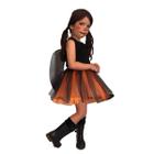 Fantasia Infantil - Conjunto Vampira C/ Morcego Pop - Tamanho P (3 a 5  anos) - 10312 - Sulamericana - Kits e Gifts