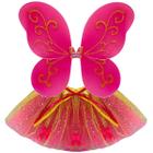 Fantasia Infantil Fadinha Varinha Glitter Carnaval Festa Criança Asa Menina Aniversário Tematico Princesa Halloween 