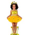 Fantasia Infantil Feminina Premium Girassol Luxo Carnaval Menina BK111