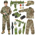 Fantasia Infantil GIFTINBOX Army - 15 Unidades (3 a 13 anos)