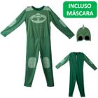 Fantasia Infantil Lagartixo Clássica Pj Masks com Máscara