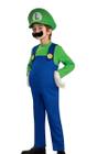 Fantasia infantil Mario e luigi super mario com chapeu e luvas festa