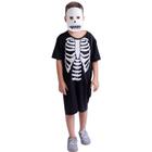 Fantasia Infantil Masculina Muvile Halloween Esqueleto