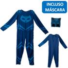 Fantasia Infantil Menino Gato Clássica Pj Masks com Máscara