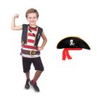 Fantasia Infantil Menino Pirata Pop + Chapéu - Brink Model