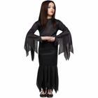 Fantasia Infantil Morticia Addams - Tamanho M - Comprimento Longo