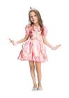 Fantasia Infantil Princesa Annye Carnaval Vestido + Coroa