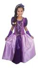 Fantasia Infantil Princesa Rapunzel Luxo + Luva + Tiara