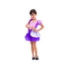 Fantasia Arlequina Infantil com Cropped e Saia - Extra Festas