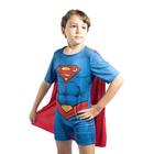 Fantasia Infantil Super Homem Curto Com Capa Super Man