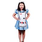 Fantasia Infantil Vestido Azul Boneca Baralho - LEGSS