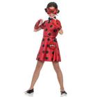 Fantasia Infantil Vestido Ladybug Tamanho 3 À 12 Anos