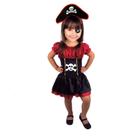 Fantasia Infantil Vestido Pirata + Bandana + Acessórios