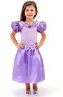 Fantasia infantil vestido princesa Sofia Rapunzel - ANJO FANTASIAS