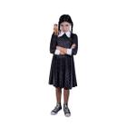 Fantasia Infantil Wandinha Addams Classic Tamanho M Mãozinha