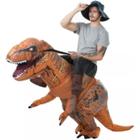 Fantasia Inflável De Dinossauro T-rex Adulto Pra Aniversario