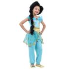 Fantasia Jasmine Infantil Luxo Original - Aladdin - Disney Princesas