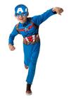 Fantasia Jazwares Captain America Official Youth com máscara - Jazwares Costume Play